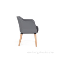 Simple design Upholstered seat arm fabric leisure chair